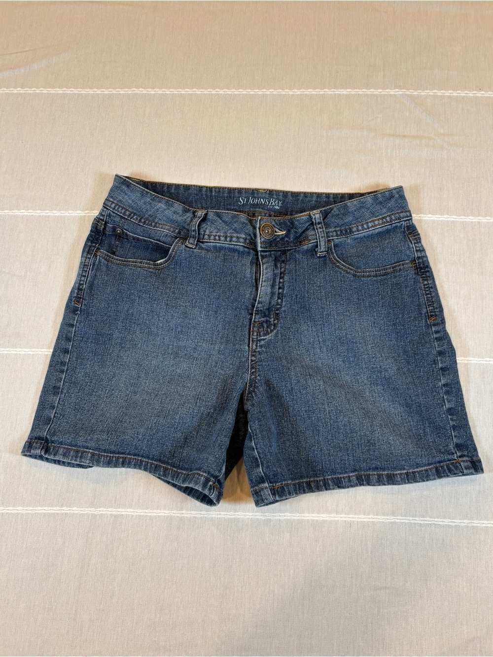 St. John's Bay Mid-Rise Denim Shorts - Size 10